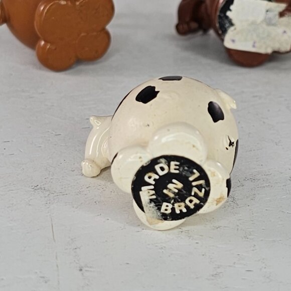 Miniature Brazilian Marble Animal Figurines Set Of 4 Ram Goat Cow Design - Picture 3 of 8